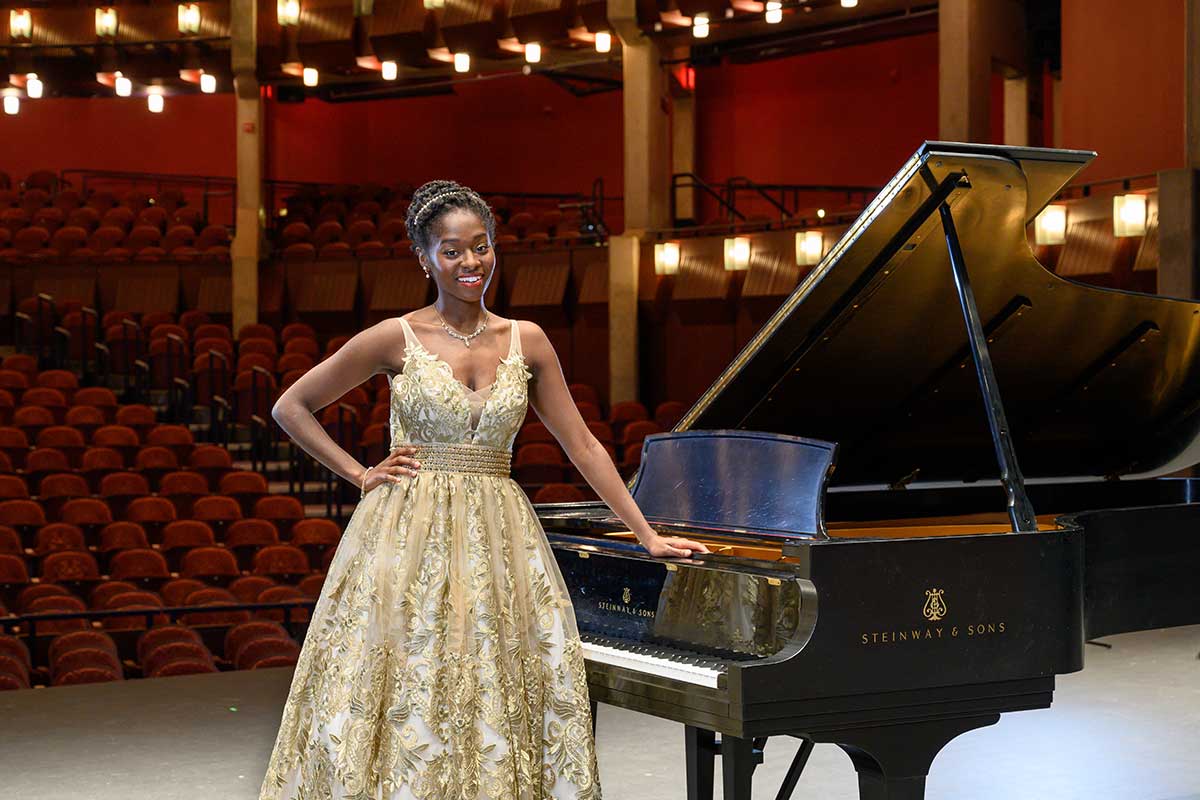 Opera singer and George Mason University student Crystal Golden is set to take the stage at Hylton Performing Arts Center this month.