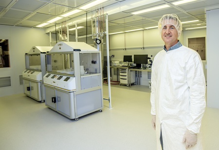 Shawn Wagoner in the Nanofabrication
