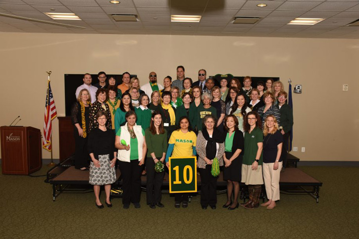 Mason employees with 10 years of service
