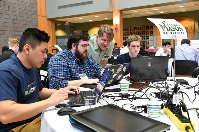 Volgenau School's Cyber Security Engineering students participate in the inaugural Virginia Cyber Cup Challenge