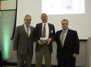 Curtis McNay, center, outstanding supervisor