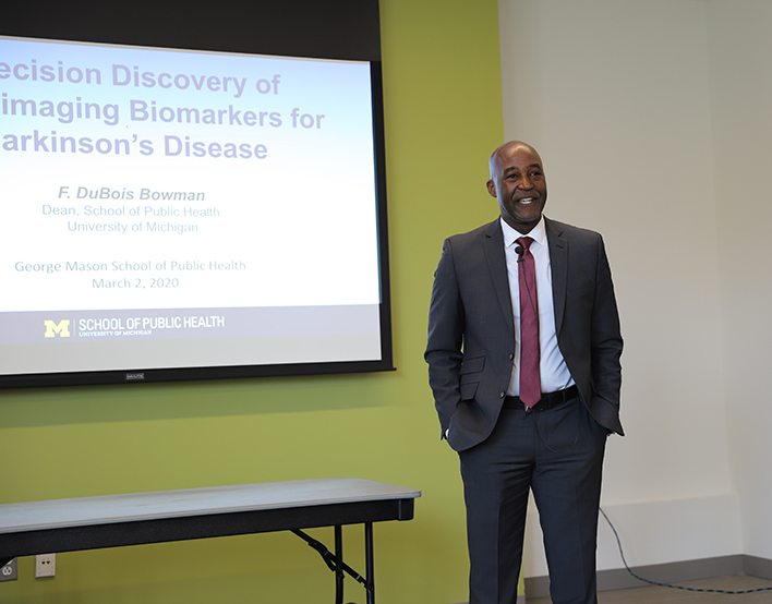 Dr. F. DuBois Bowman presenting Dean's Seminar
