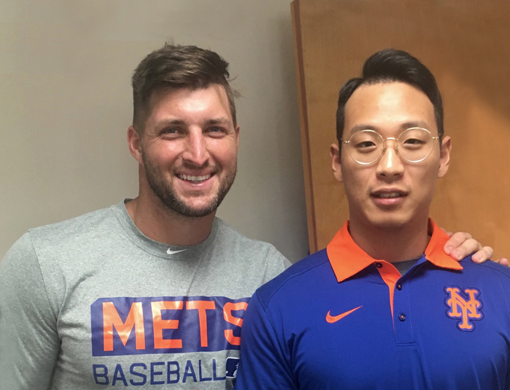 Tim Tebow and Woosug Lee