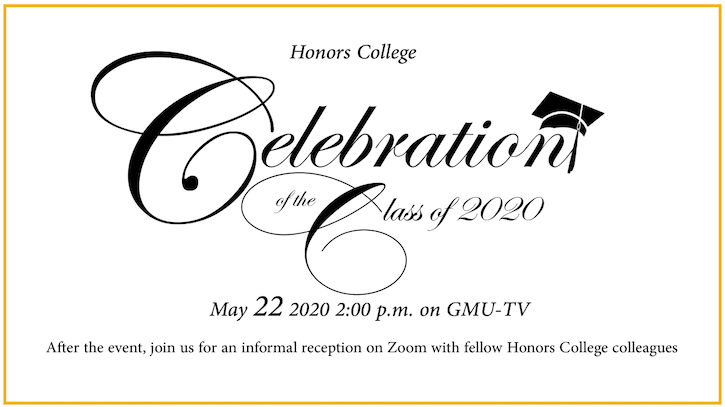 Celebration invite for the Spring 2020 graduates.