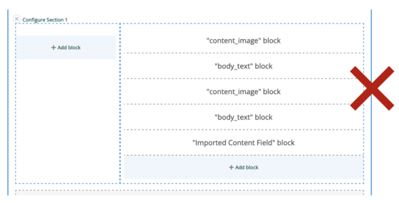 screenshot of erroneous blocks