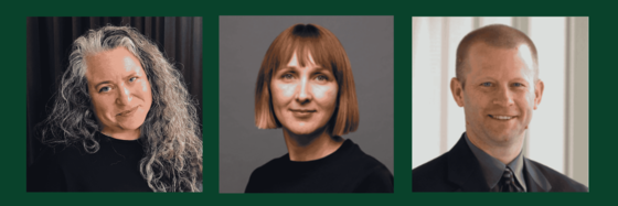 Image of Carole Rosenstein, Joanna Woronkowicz, and Doug Noonan for "Innovating Institutions and Inequities in the Arts"